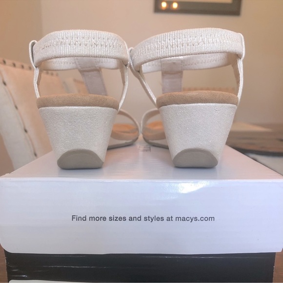 Alfani, gold, shimmer, wedge - Picture 3 of 8